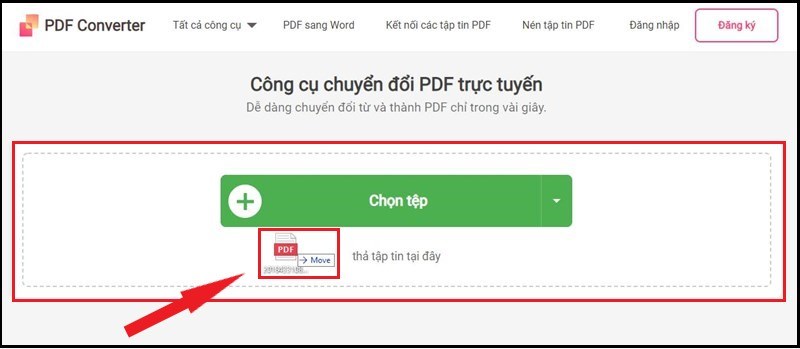Thả hoặc chọn tệp PDF để chuyển đổi