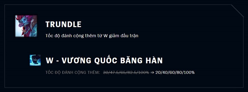 Giảm sức mạnh Trundle