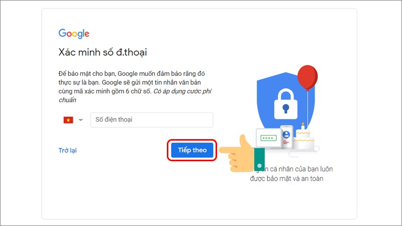 Nhập số điện thoại
