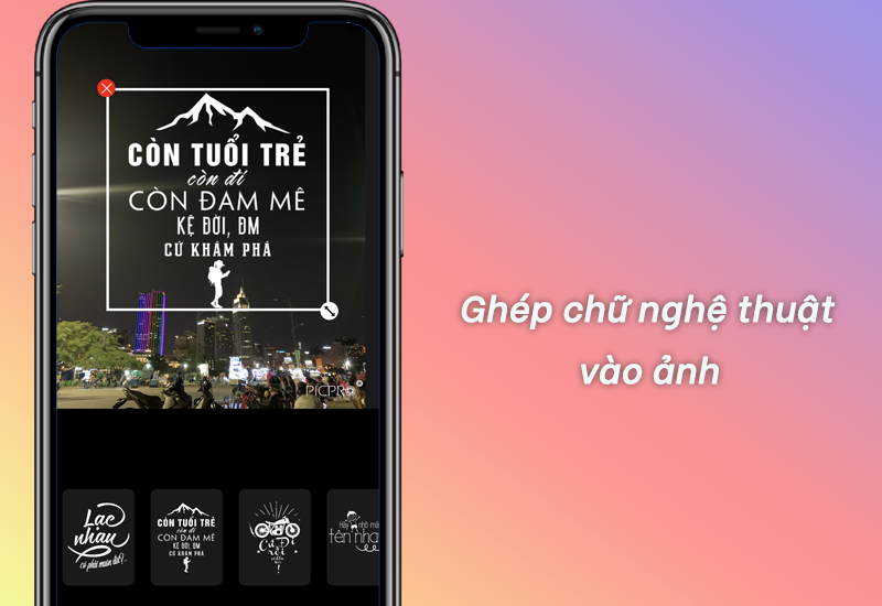 ghép chữ vào ảnh