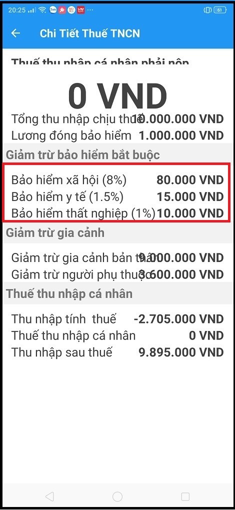 T&iacute;nh thuế đ&oacute;ng BHXH, BHYT, BHTN