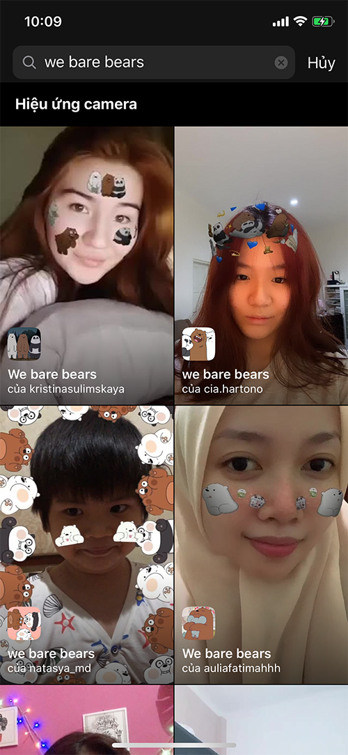 Hướng Dẫn Dùng Hiệu Ứng 3 Con Gấu Trên Instagram