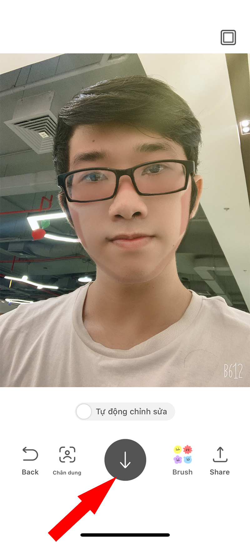 app chụp ảnh khẩu trang ch&aacute;y nắng