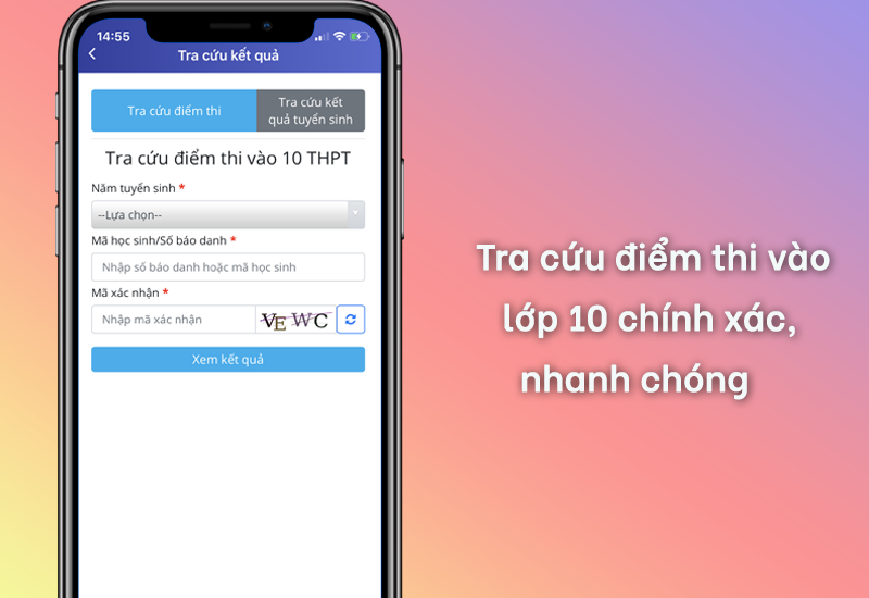 tra cứu điểm thi vào lớp 10 2020