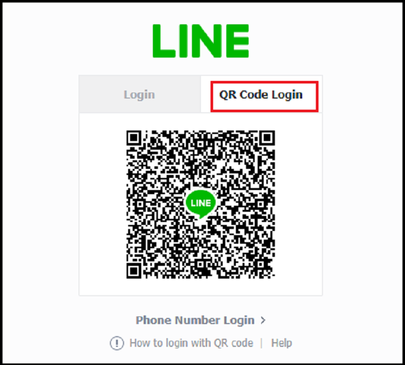 Chọn QR code login