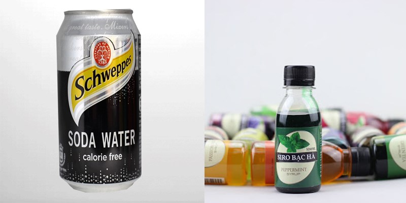 Chuẩn bị làm Soda bạc hà