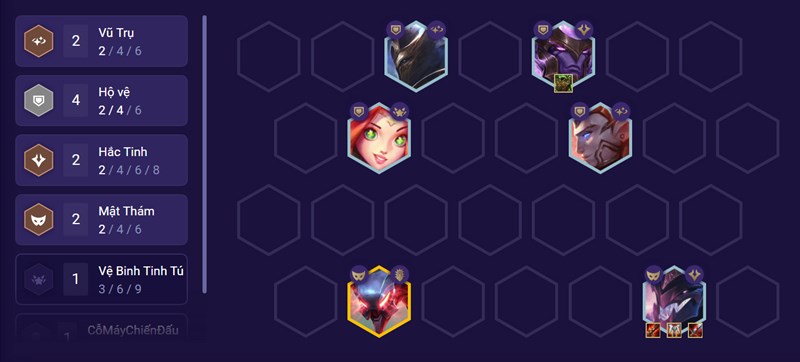 Đội h&igrave;nh giữa trận