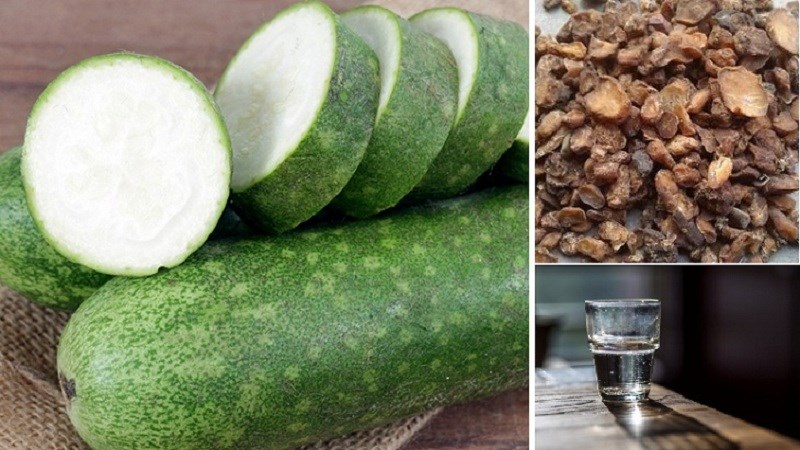 Preparing ingredients for making bitter gourd extract method 1