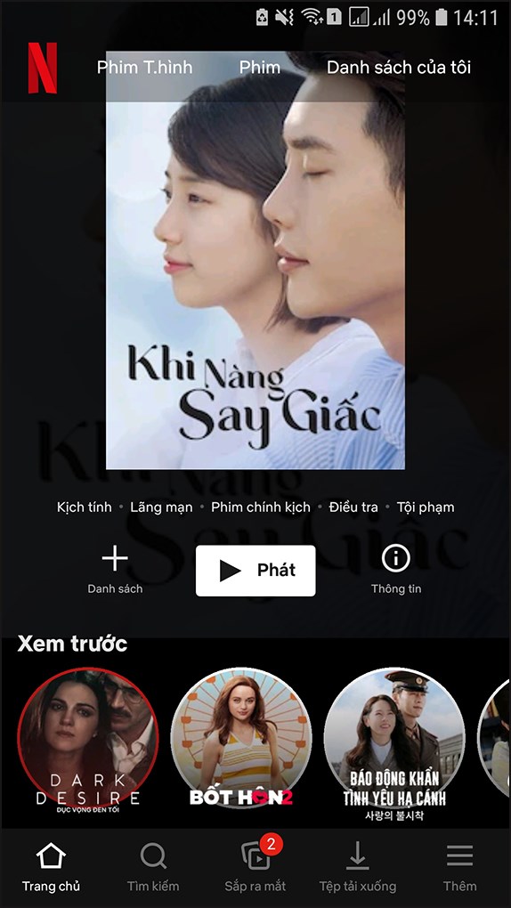 Mở ứng dụng Netflix trên thiết bị của bạn