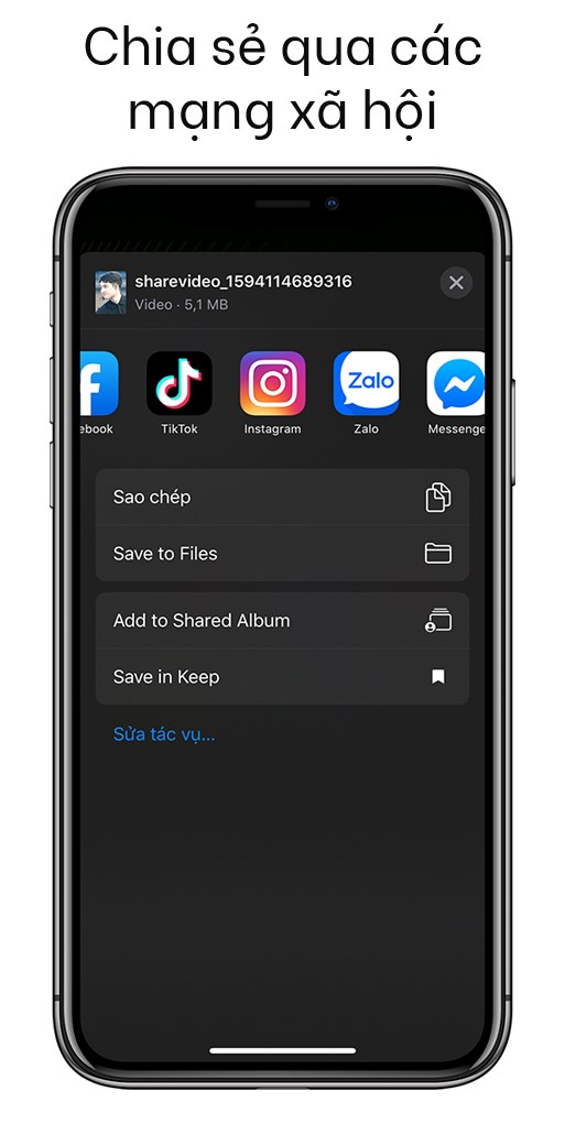 Lưu video v&agrave; chia sẻ đến bạn b&egrave; miễn ph&iacute;.