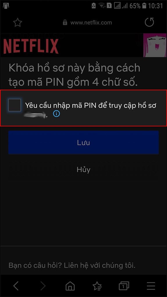 Hướng dẫn  khóa, mở khóa hồ sơ cá nhân bằng mã PIN khi chia sẻ chung tài khoản Netflix