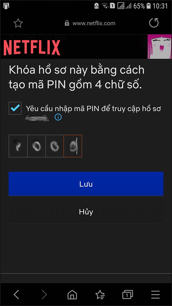 Hướng dẫn  khóa, mở khóa hồ sơ cá nhân bằng mã PIN khi chia sẻ chung tài khoản Netflix