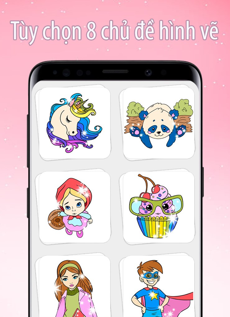 T&ugrave;y chọn 8 danh mục chủ đề h&igrave;nh vẽ