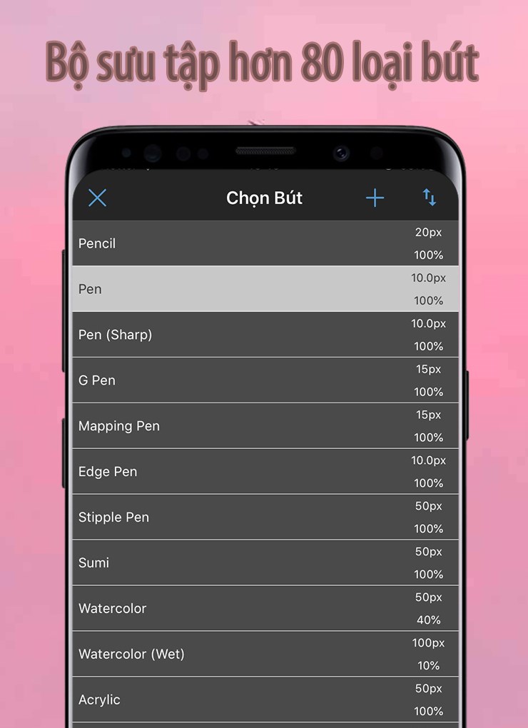 Tổng hợp hơn 80 loại bút vẽ