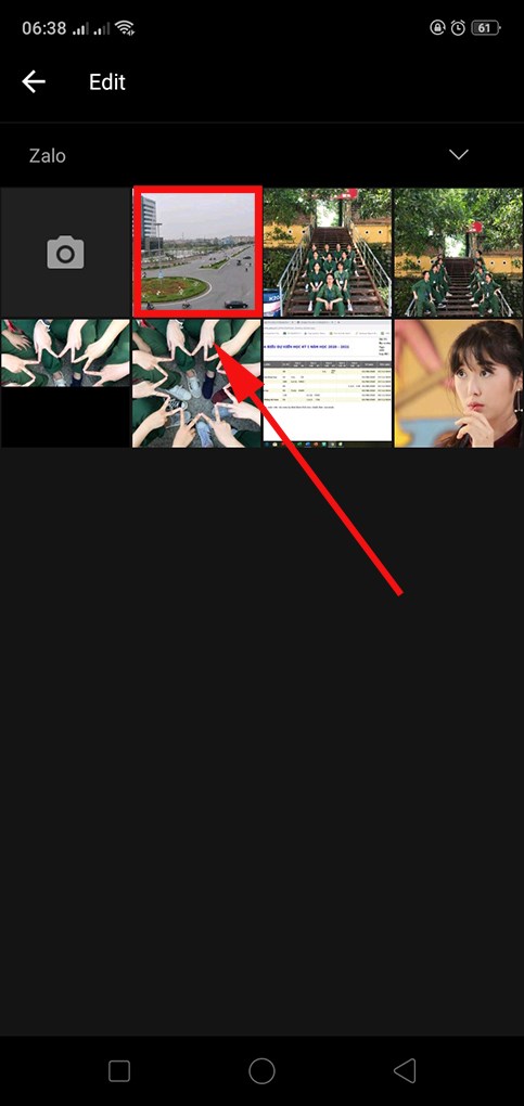 Chọn bức ảnh gh&eacute;p m&acirc;y, chỉnh m&acirc;y trong MIX