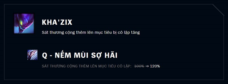 Tăng sức mạnh Kha'Zix