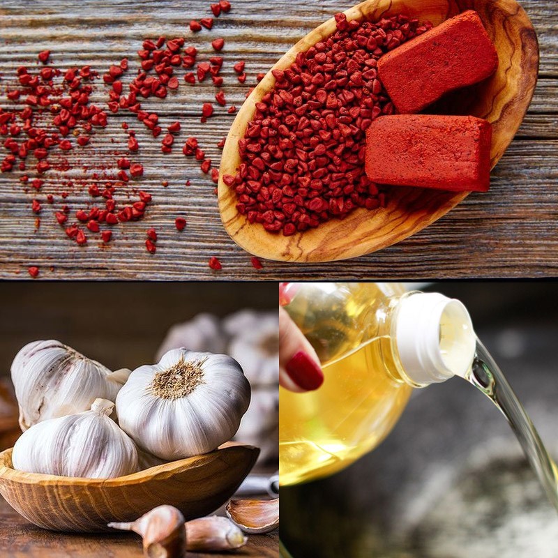 Nguyên liệu món ăn dầu điều đỏ