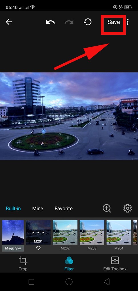 Lưu ảnh trong ứng dụng MIX