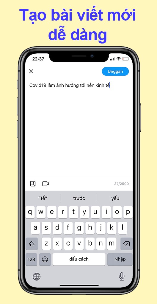 Bạn cũng c&oacute; thể tạo b&agrave;i viết mới tr&ecirc;n ứng dụng BaBe