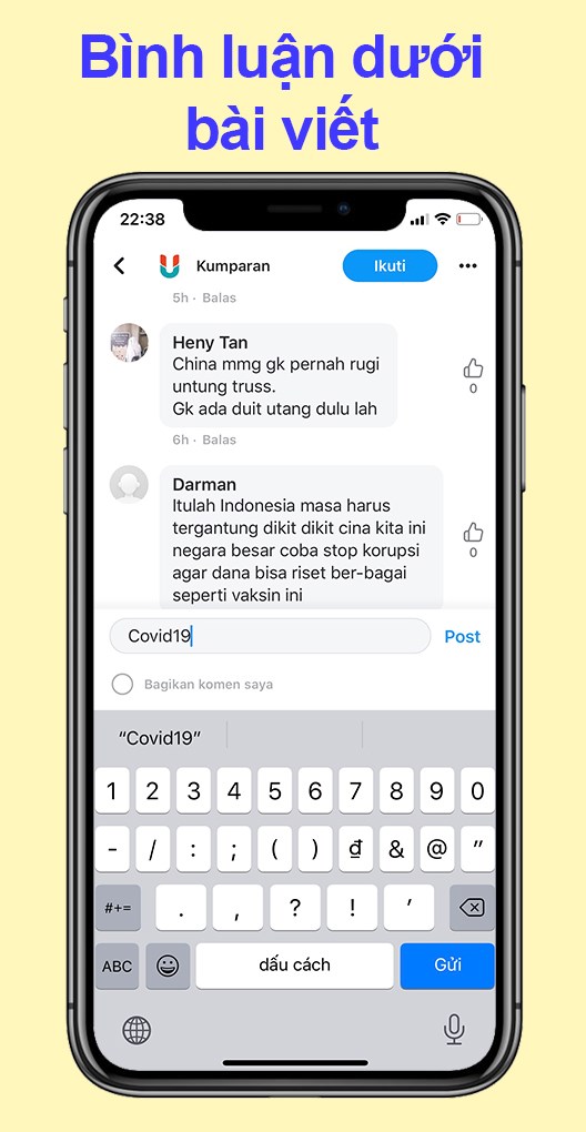 B&igrave;nh luận, n&oacute;i l&ecirc;n cảm nghĩ của bạn với tin tức đ&oacute;