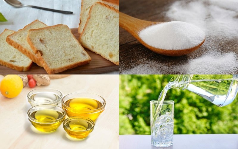 Nguyên liệu món ăn bánh mì ngào đường