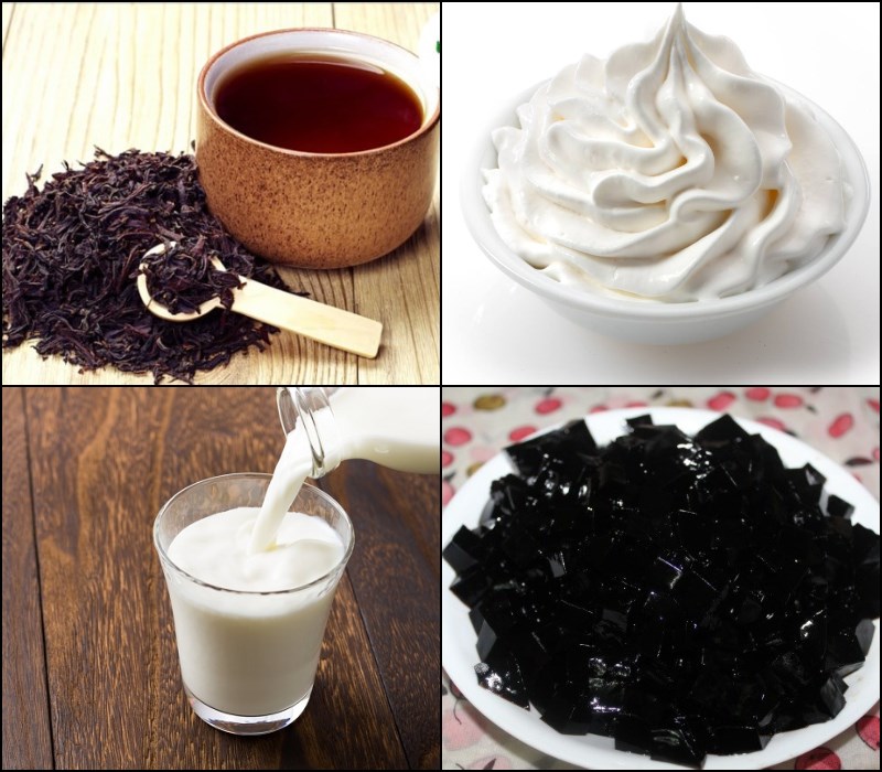 Nguyên liệu món ăn trà sữa đài loan