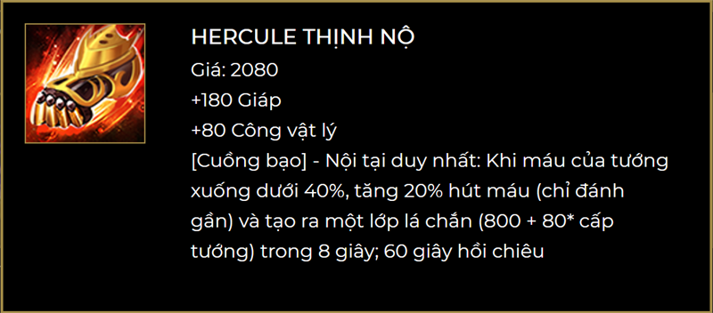 Trang bị cuối