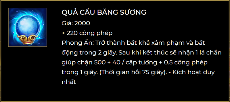 Quả cầu băng sương