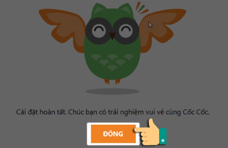 Ho&agrave;n th&agrave;nh c&agrave;i đặt.