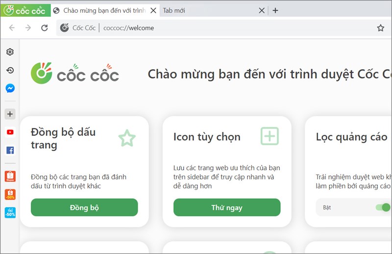Trải nghiệm tr&igrave;nh duyệt.