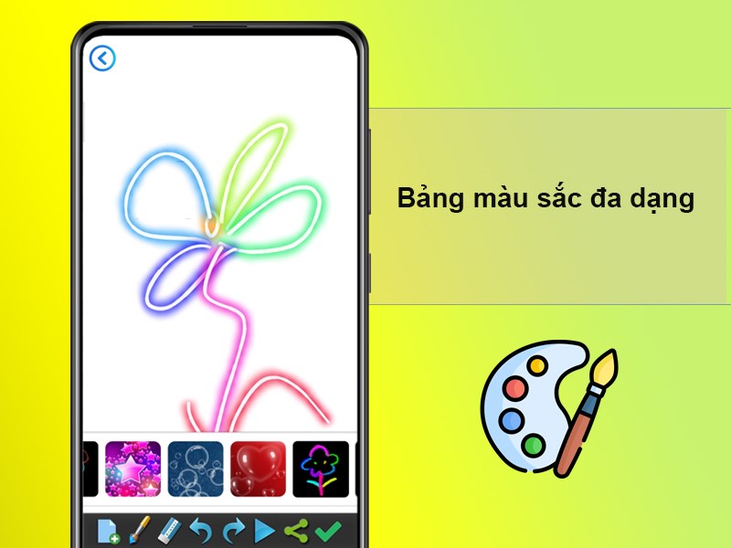 Bảng màu sắc đa dạng