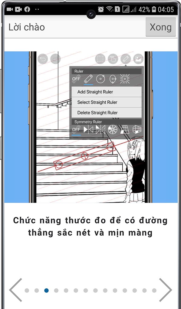 Bộ thước đo đường thẳng sắc nét mịn màng