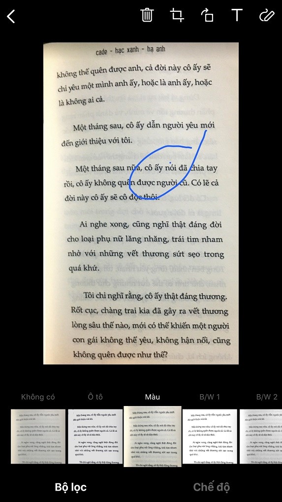 Ghi chú trong ảnh hoặc tài liệu
