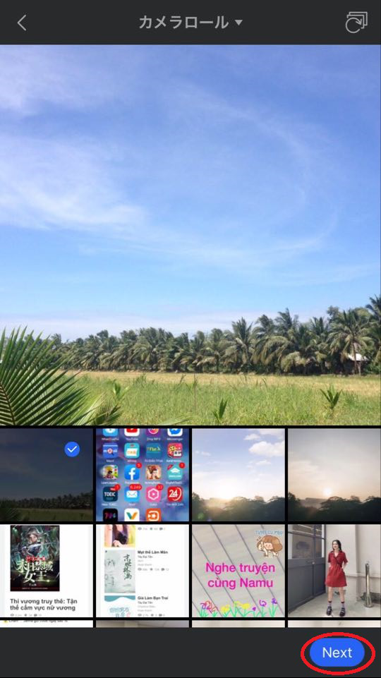 tải ảnh tr&ecirc;n điện thoại l&ecirc;n Mix