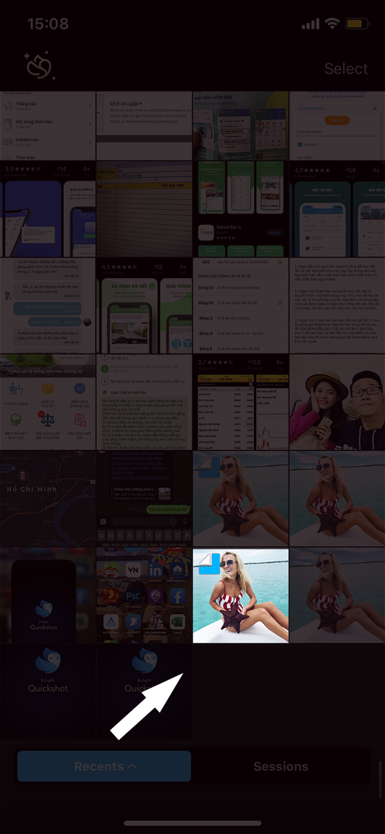 chọn h&igrave;nh ảnh muốn chỉnh sửa