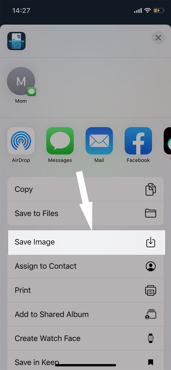 chọn Save Image (tải xuống)