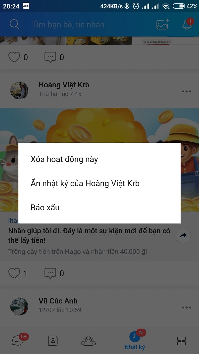 Chia sẻ link lừa đảo