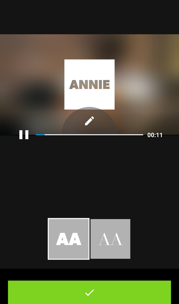 Bạn c&oacute; thể tự do thay đổi ph&ocirc;ng chữ cho video của bạn