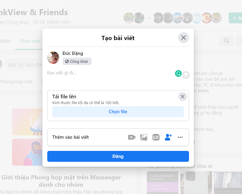 Cách Đăng File Vào Group Với Giao Diện Facebook Mới Trên Máy Tính, Pc