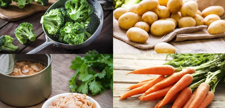 Nguyên liệu món ăn cách làm salad cây thông giáng sinh