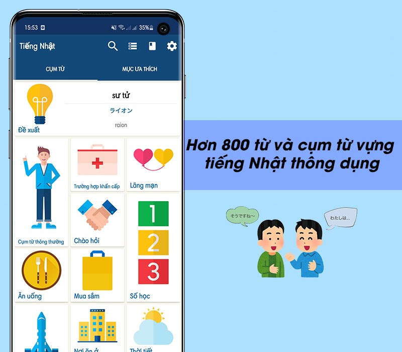 Hơn 800 từ v&agrave; cụm từ vựng tiếng Nhật th&ocirc;ng dụng