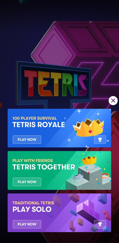 Các chế độ chơi Tetris® 