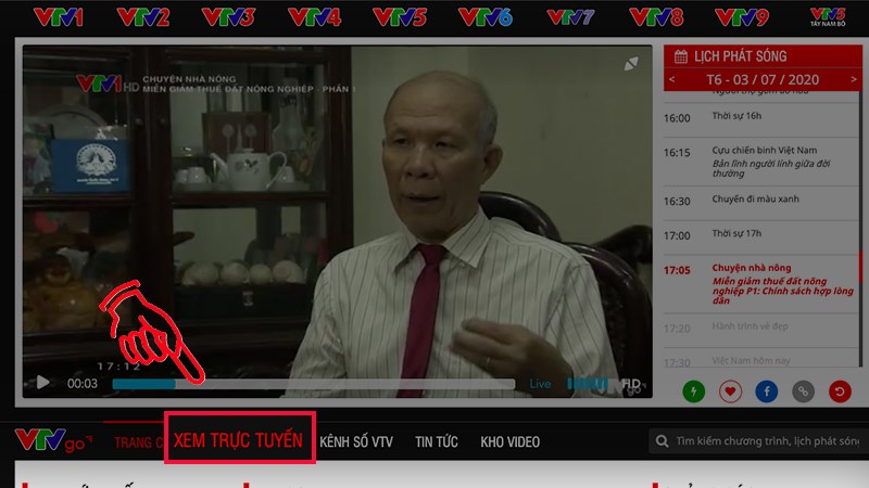 Kênh Trực tuyến VTV Go