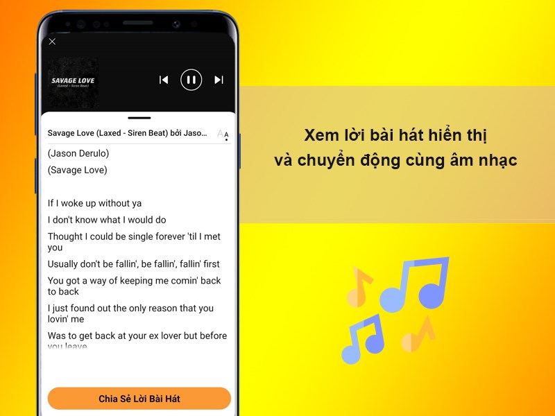 Xem lời bài hát hiển thị và chuyển động cùng âm nhạc
