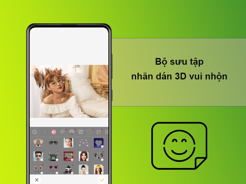 Bộ sưu tập nh&atilde;n d&aacute;n 3D vui nhộn