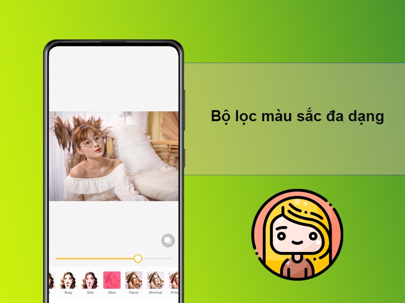 Bộ lọc m&agrave;u sắc đa dạng