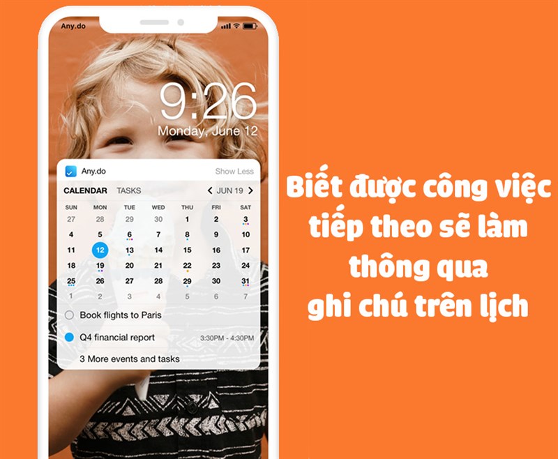 Ghi chú công việc vào Calendar