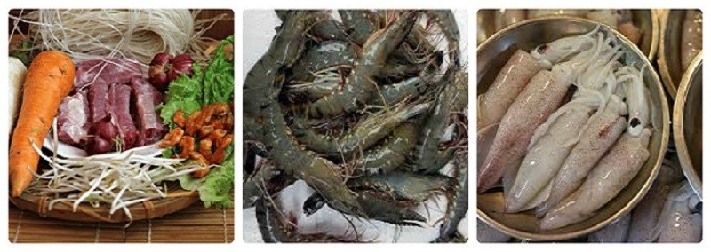 Các nguyên liệu cần có món ăn uống hủ tiếu khô