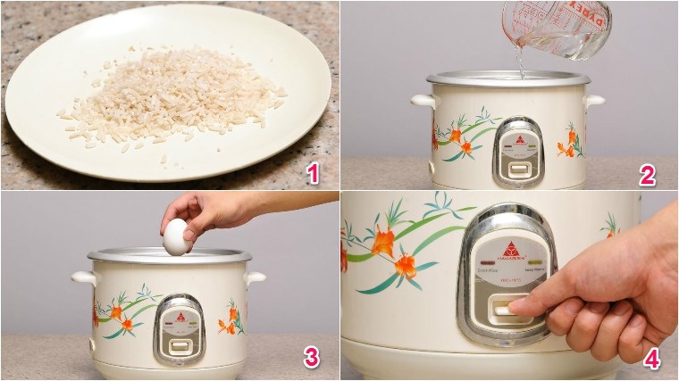 Cách luộc trứng bằng nồi cơm điện nhanh, đơn giản mà ngon