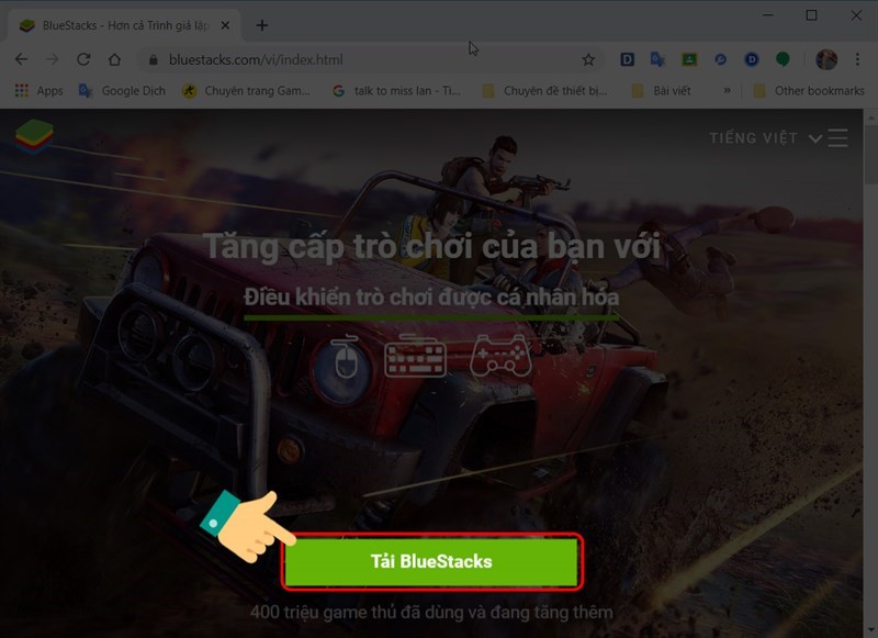 Cài đặt BlueStacks về máy tính